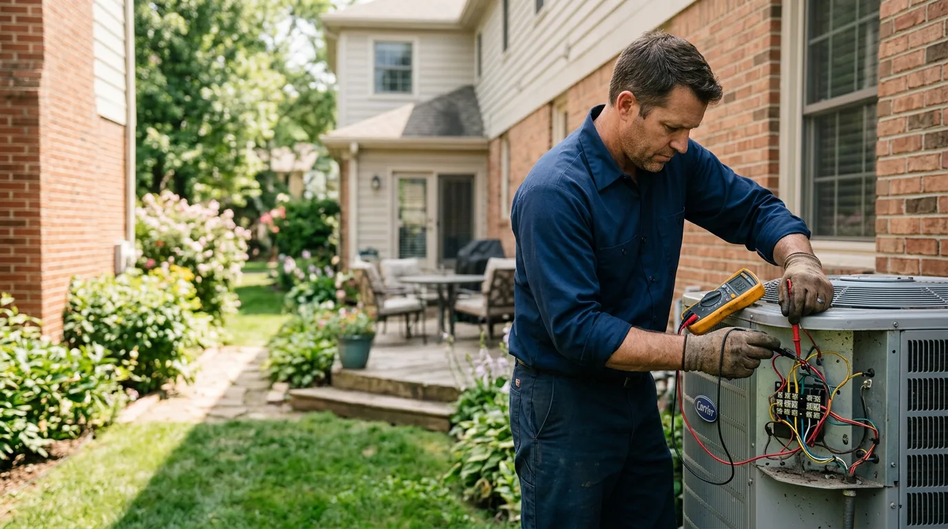 HVAC technician working near Pelham, NH